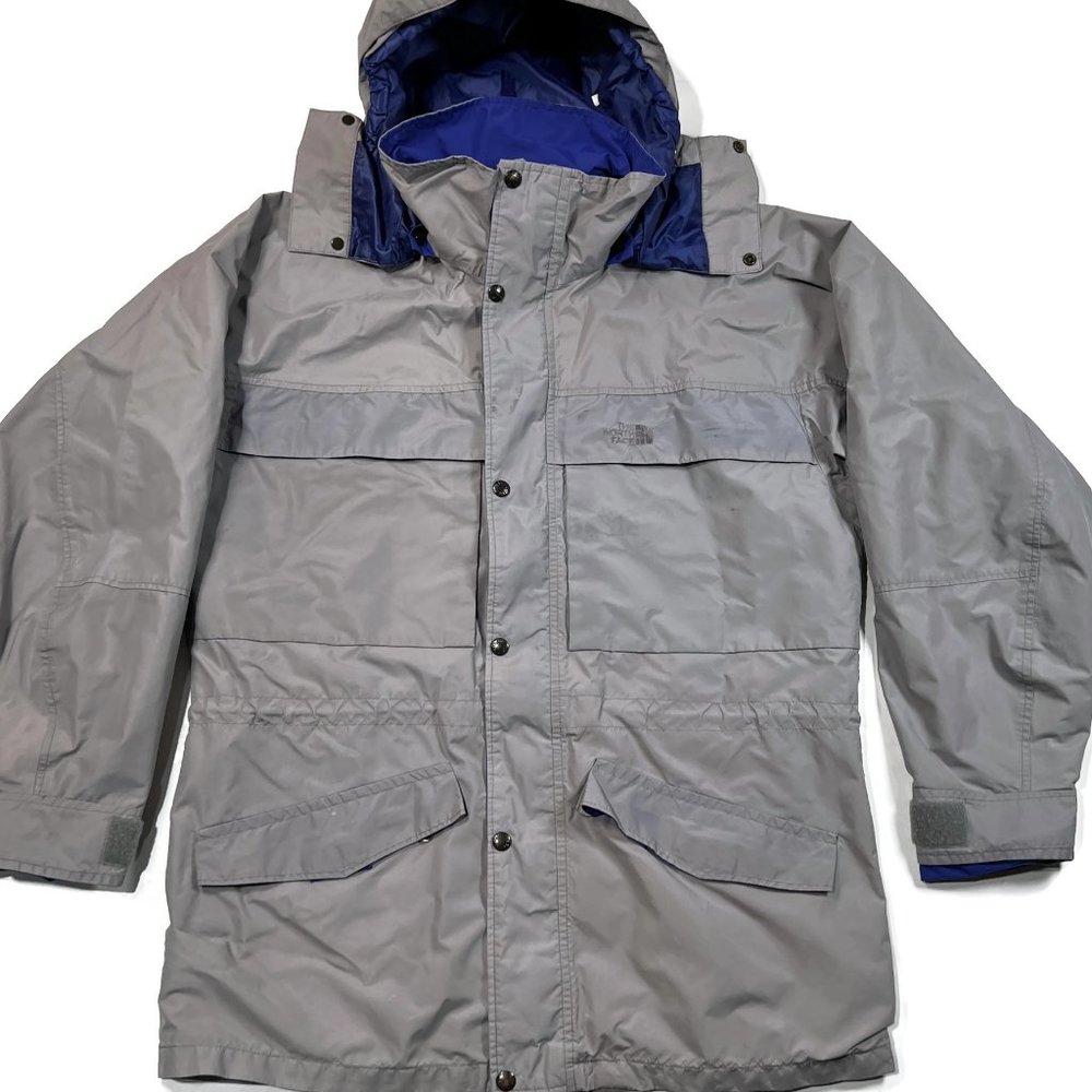 The North Face Gore-Tex Jacket Mens Medium VTG Made in USA‎ Hooded Gray